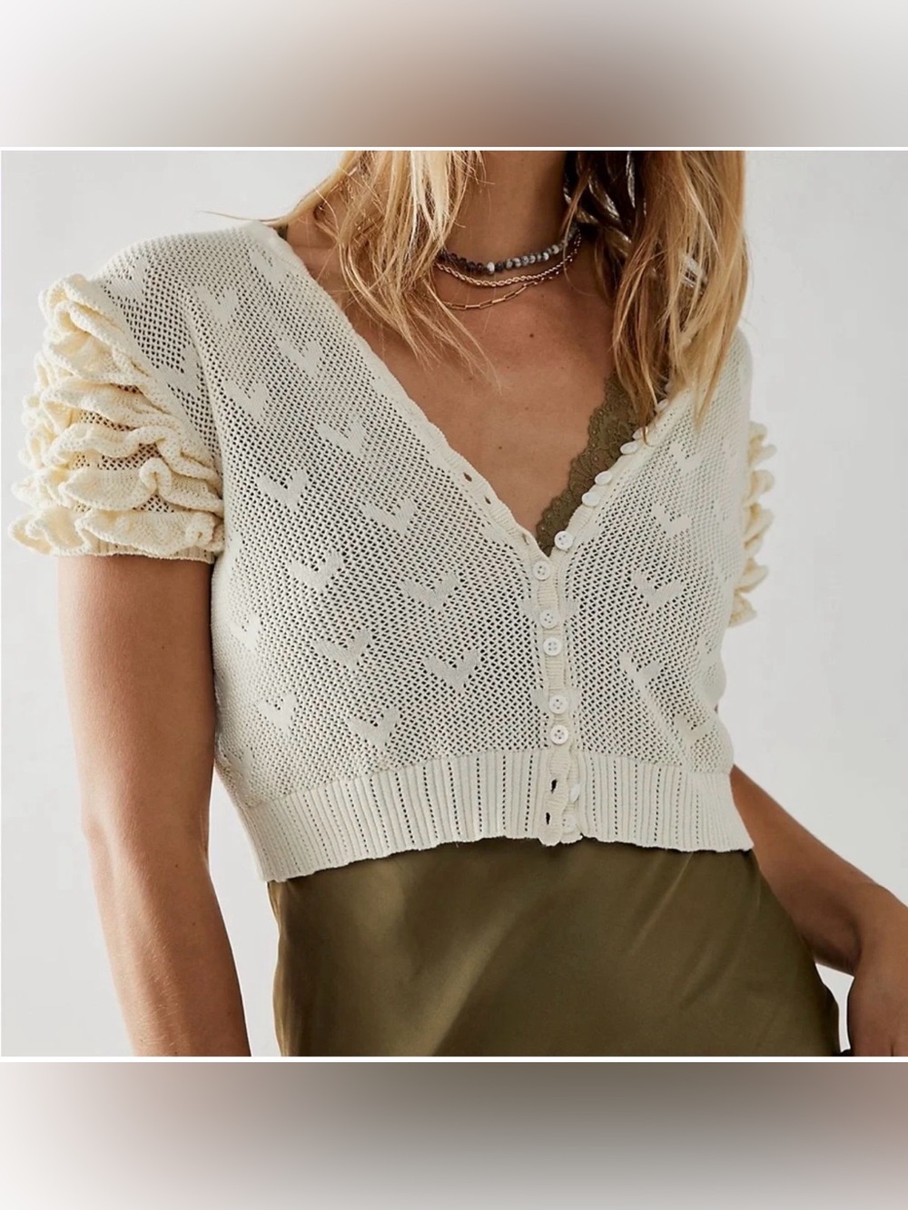 Loveshackfancy preilla cropped cardigan